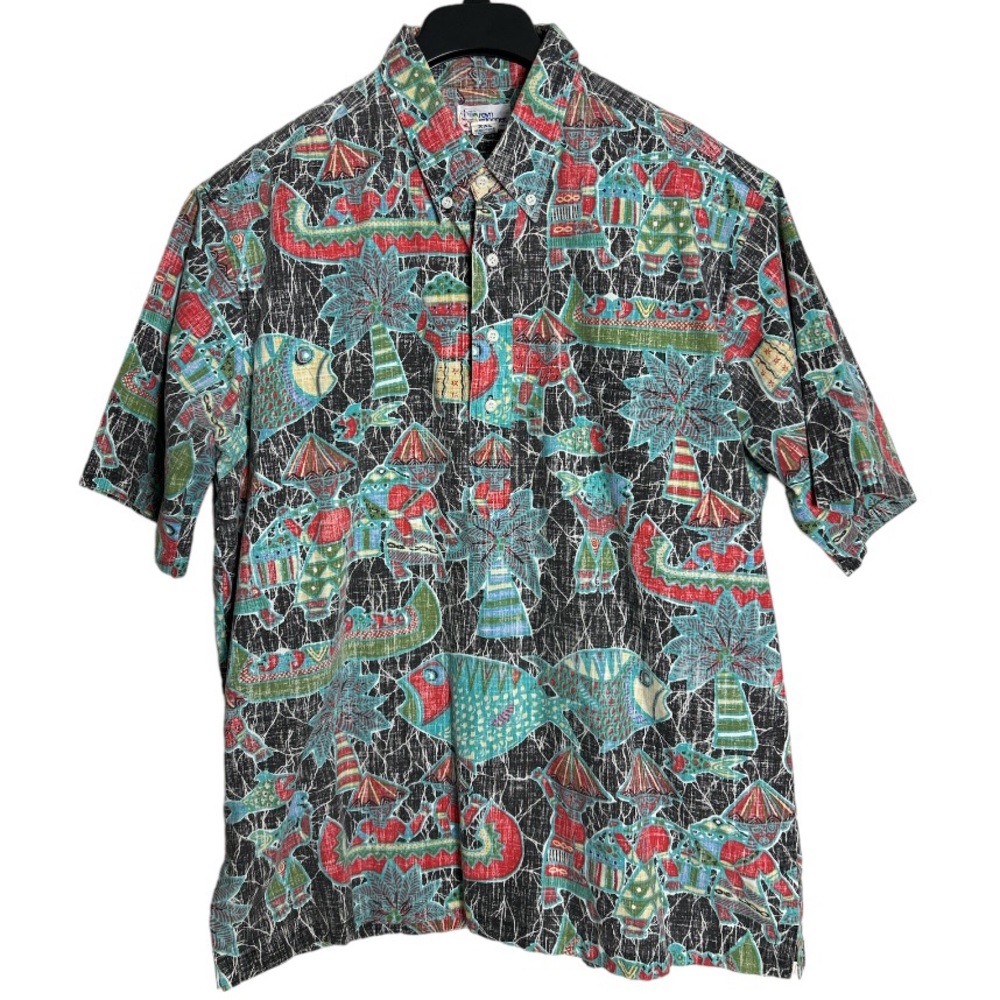 Reyn Spooner Popover Hawaiian Shirt Size XXL